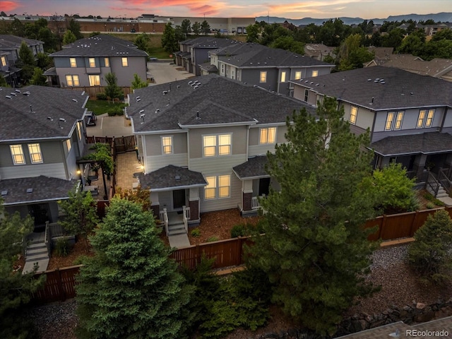 229 W Jamison Ct, Littleton, CO 80120 - aerial view at dusk of a residential view