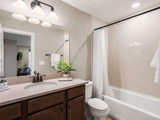 229 W Jamison Ct, Littleton, CO 80120 - bathroom with vanity and shower / bath combination with curtain