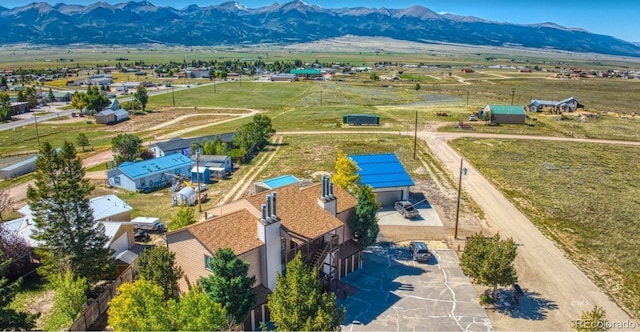 222 Cliff St Unit 3A, Silver Cliff, CO 81252 - birds eye view of property with a mountain view and a rural view