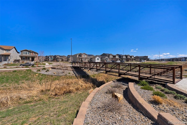 view of yard with a residential view