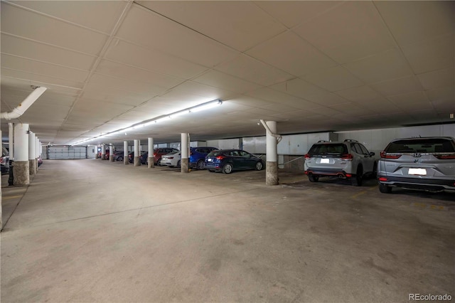 view of parking deck