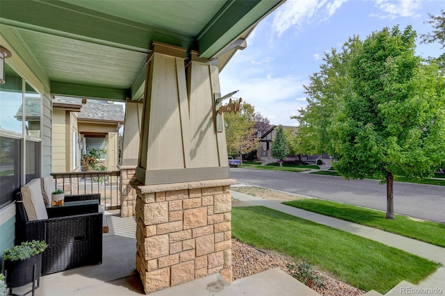 view of patio / terrace featuring a porch