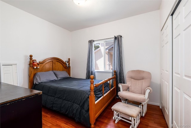 5033 Goshawk Ct, Brighton, CO 80601 - bedroom featuring wood finished floors and a closet