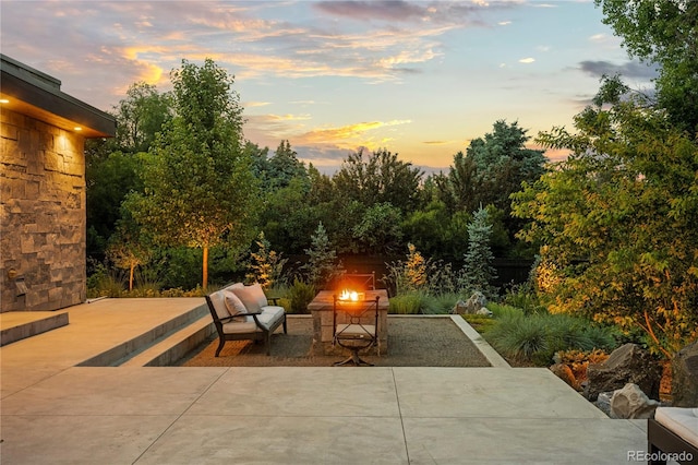 view of patio featuring outdoor lounge area