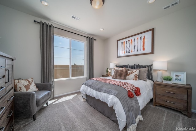 bedroom with carpet flooring