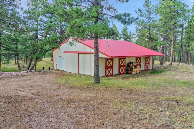 view of outbuilding