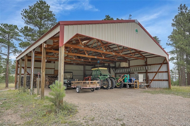 view of outdoor structure