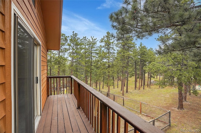 view of wooden terrace