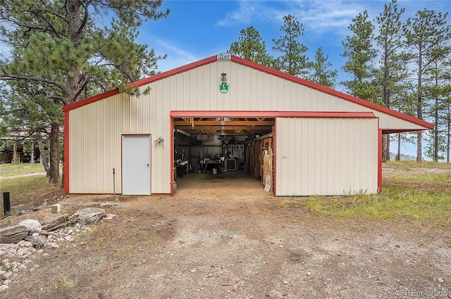 view of outbuilding