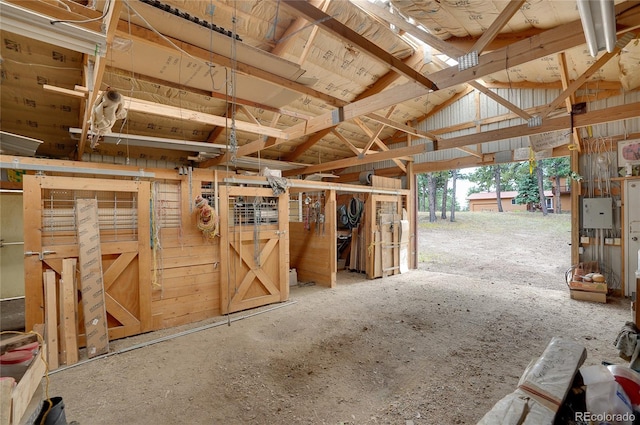 view of horse barn