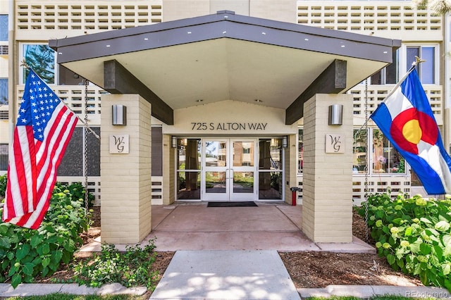 725 S Alton Way Unit 9C, Denver, CO 80247 - view of exterior entry with french doors