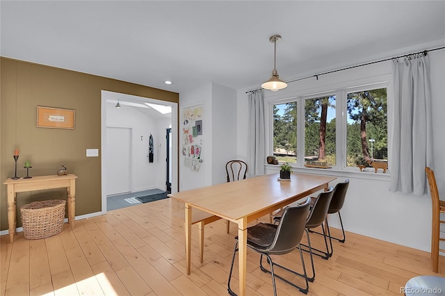 29858 Gigi Dr, Evergreen, CO 80439 - dining area featuring light wood-type flooring and recessed lighting