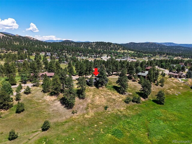 29858 Gigi Dr, Evergreen, CO 80439 - bird's eye view of a mountainous background