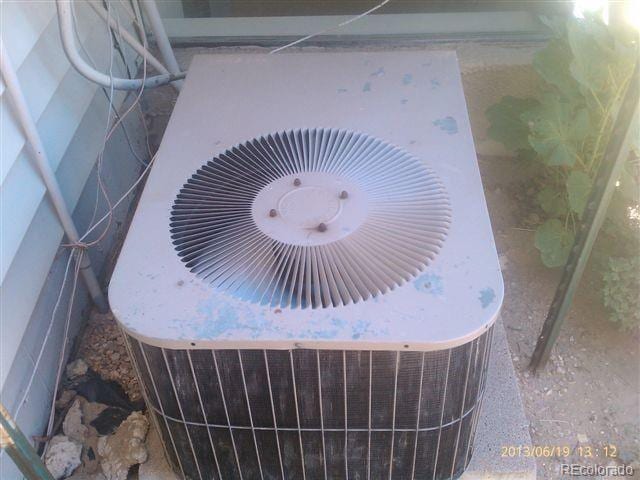 exterior view of central AC unit