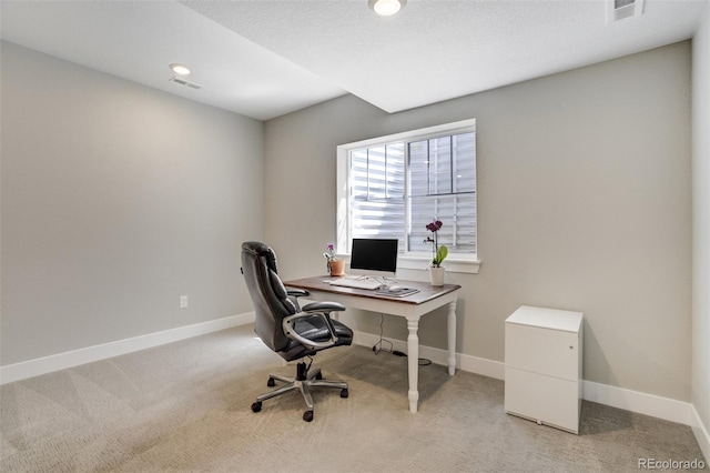16277 Talons Bluff Ln, Monument, CO 80132 - home office featuring carpet floors and baseboards