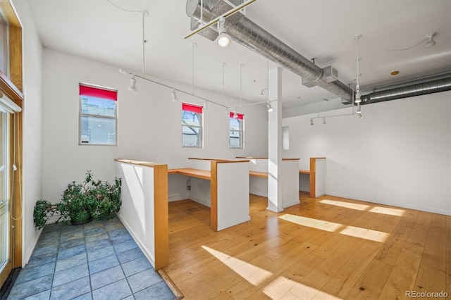 interior space featuring light wood-type flooring