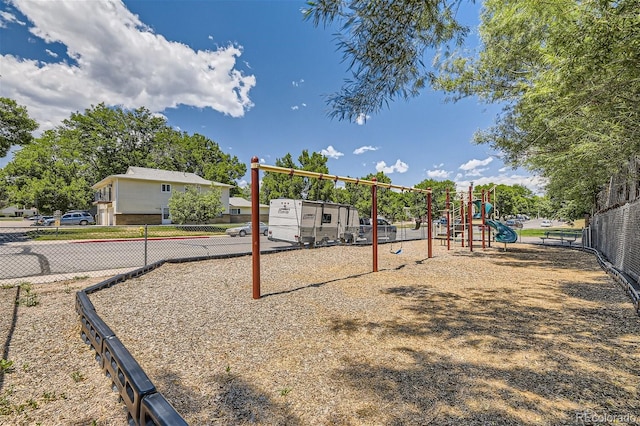 view of play area