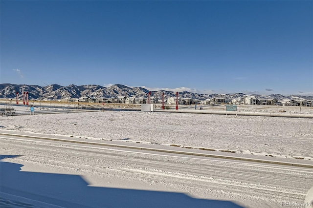 property view of water featuring a mountain view