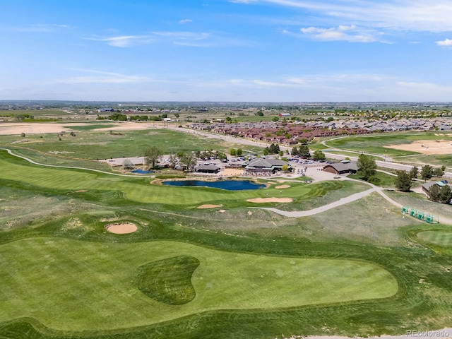 16448 E 111th Pl, Commerce City, CO 80022 - aerial perspective of suburban area with a golf club and a large body of water