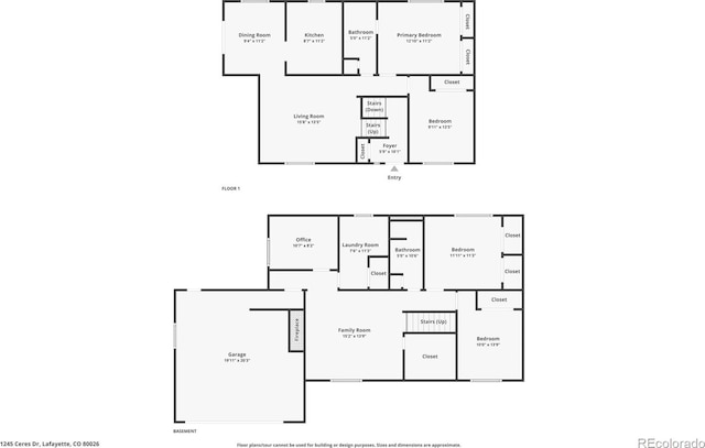 1245 Ceres Dr, Lafayette, CO 80026 - room layout