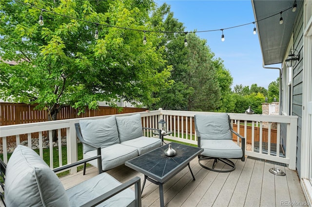 16207 Cadland Ct, Parker, CO 80134 - wooden terrace with an outdoor hangout area