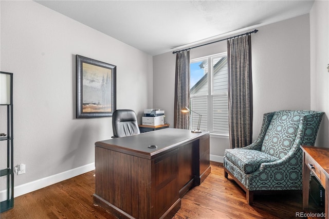 16207 Cadland Ct, Parker, CO 80134 - office with wood finished floors