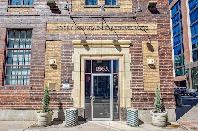 1863 Wazee St Unit 6B, Denver, CO 80202 - view of exterior entry with brick siding