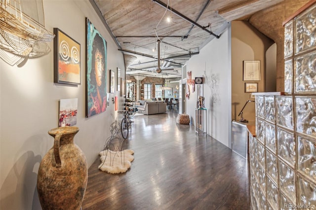 1863 Wazee St Unit 6B, Denver, CO 80202 - hall with wood finished floors