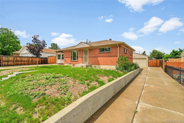 641 E 104th Pl, Northglenn, CO 80233 - view of front of house featuring brick siding and a detached garage