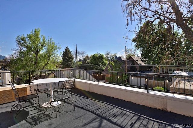 747 N Downing St, Denver, CO 80218 - view of patio / terrace featuring a balcony and outdoor dining area