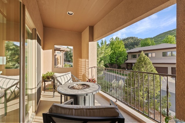 6874 Raspberry Run, Littleton, CO 80125 - balcony featuring a mountain view