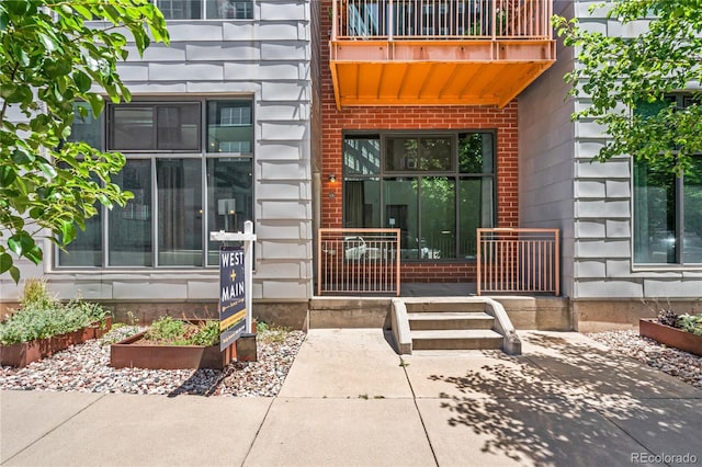 3100 Huron St Unit 1A, Denver, CO 80202 - view of exterior entry featuring a balcony