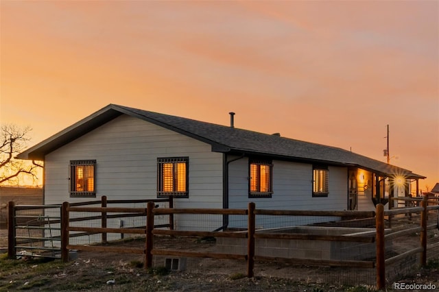 35055 E Mississippi Ave, Watkins, CO 80137 - back of house at dusk with fence