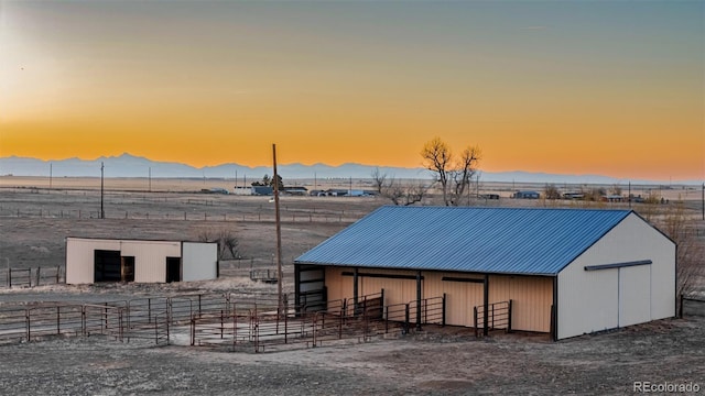 35055 E Mississippi Ave, Watkins, CO 80137 - view of stable with a mountain view