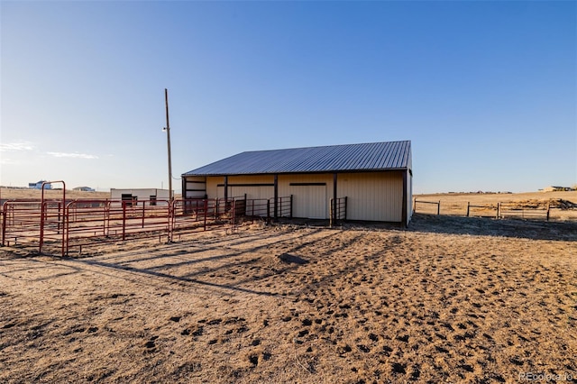 35055 E Mississippi Ave, Watkins, CO 80137 - exterior space with an outdoor structure, a rural view, and an exterior structure