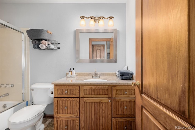 35055 E Mississippi Ave, Watkins, CO 80137 - bathroom with toilet, shower / bathing tub combination, and vanity