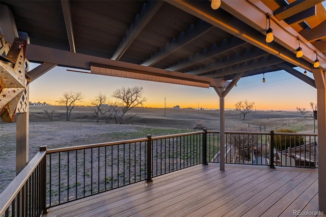35055 E Mississippi Ave, Watkins, CO 80137 - view of deck at dusk