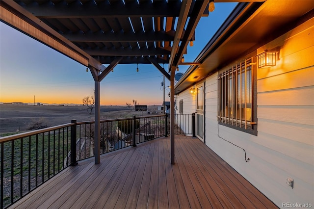 35055 E Mississippi Ave, Watkins, CO 80137 - view of deck at dusk