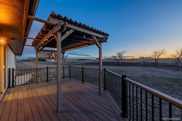 35055 E Mississippi Ave, Watkins, CO 80137 - view of deck at dusk