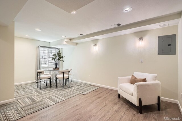 5150 Buckingham Rd, Boulder, CO 80301 - dining room with electric panel, light wood finished floors, and recessed lighting