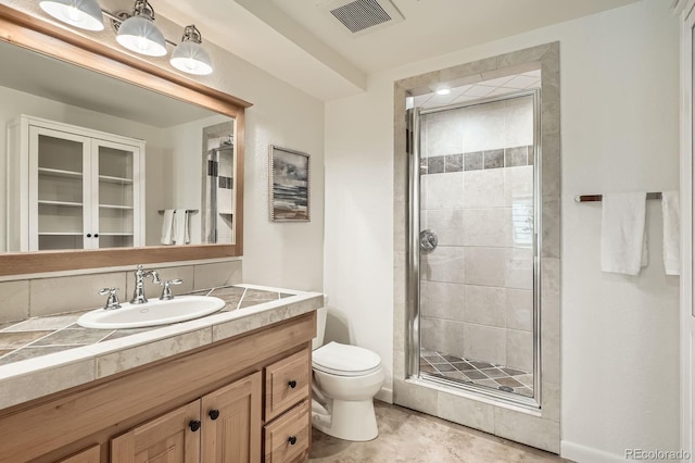 5150 Buckingham Rd, Boulder, CO 80301 - bathroom featuring a shower stall and vanity