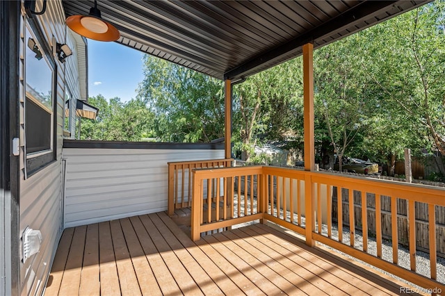 261 Knox Ct, Denver, CO 80219 - view of wooden terrace