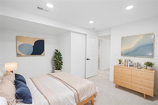 261 Knox Ct, Denver, CO 80219 - bedroom with light carpet and recessed lighting