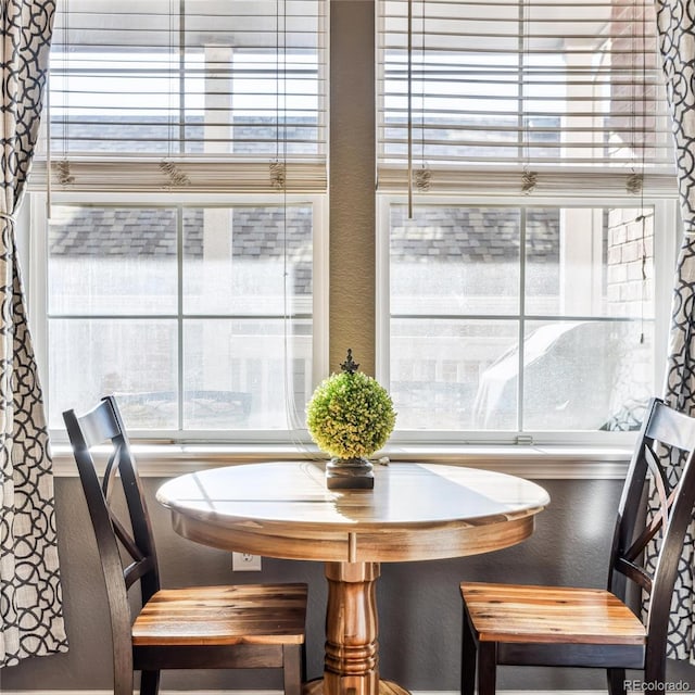 view of dining area