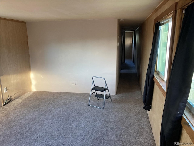 view of carpeted empty room