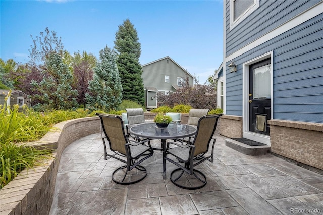 view of patio / terrace with outdoor dining space