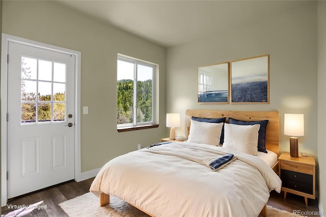 586 Alpine Way, Idaho Springs, CO 80452 - bedroom featuring dark wood-type flooring and baseboards