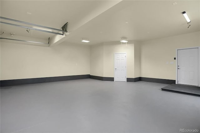 586 Alpine Way, Idaho Springs, CO 80452 - garage featuring baseboards