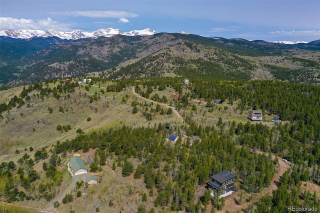586 Alpine Way, Idaho Springs, CO 80452 - bird's eye view of a mountain backdrop