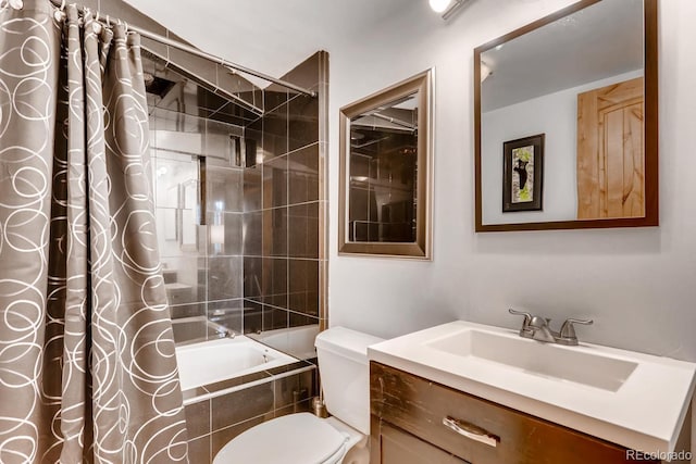 2300 Lodge Pole Cir Unit 103, Silverthorne, CO 80498 - full bathroom featuring tiled shower / bath, toilet, and vanity